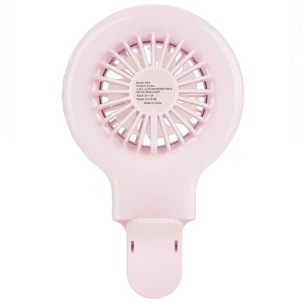 Clip On Phone LED Selfie Ring Light with Fan. Like New Condition. FANGIRL Brand